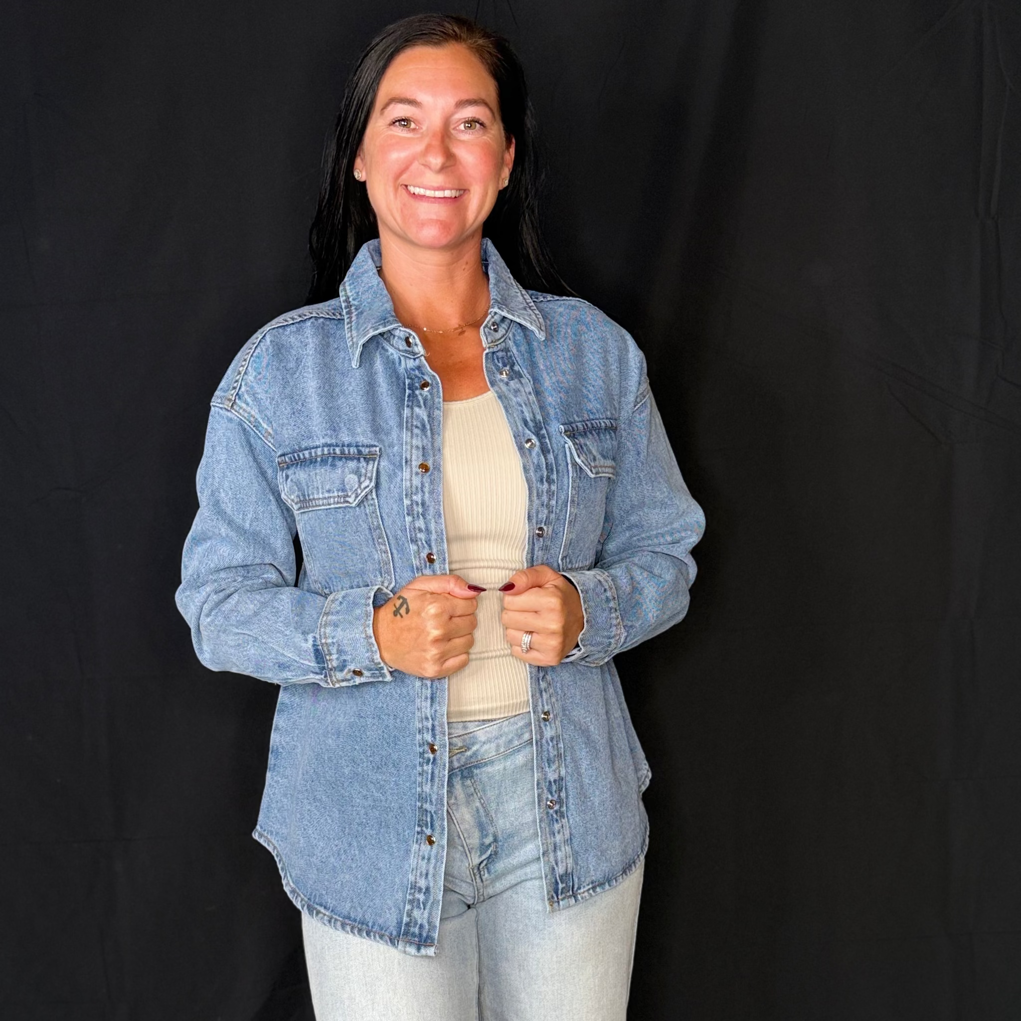 Casey Jean shirt Jacket – KyJa Rae