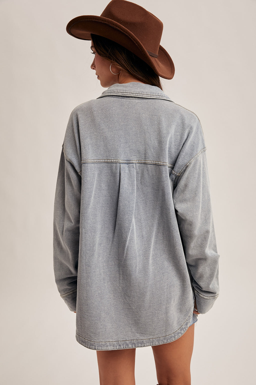 Ashleigh Soft Denim Shacket