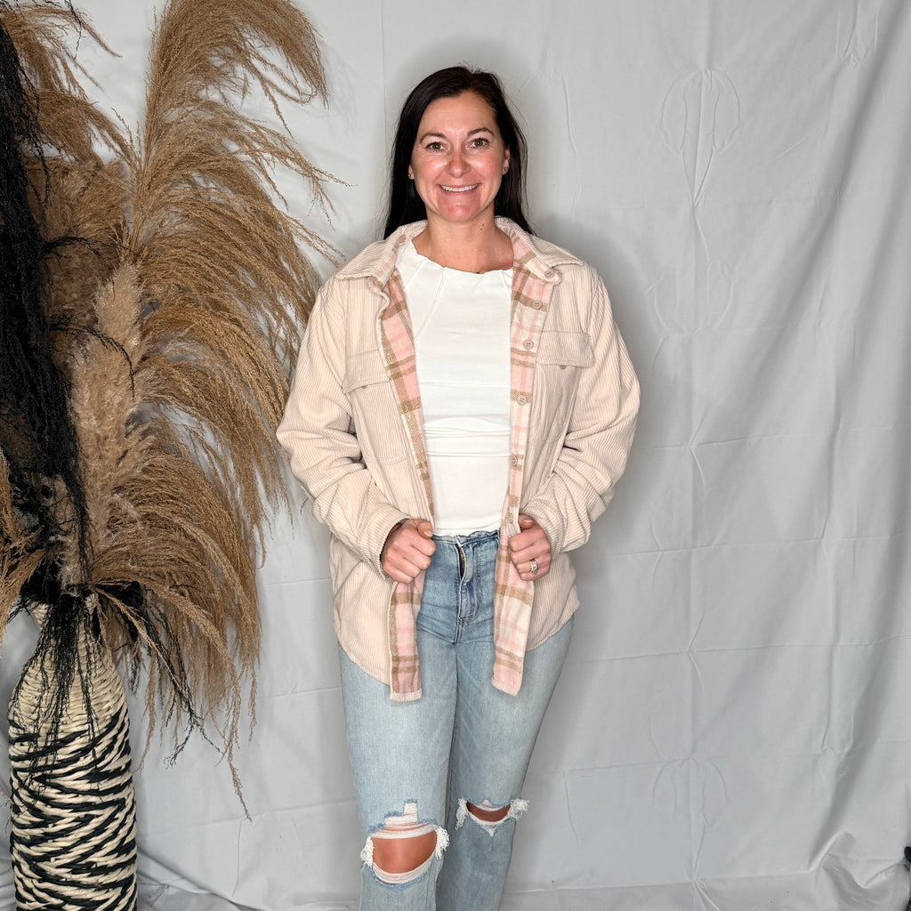 Sadie Reversible Plaid Shacket