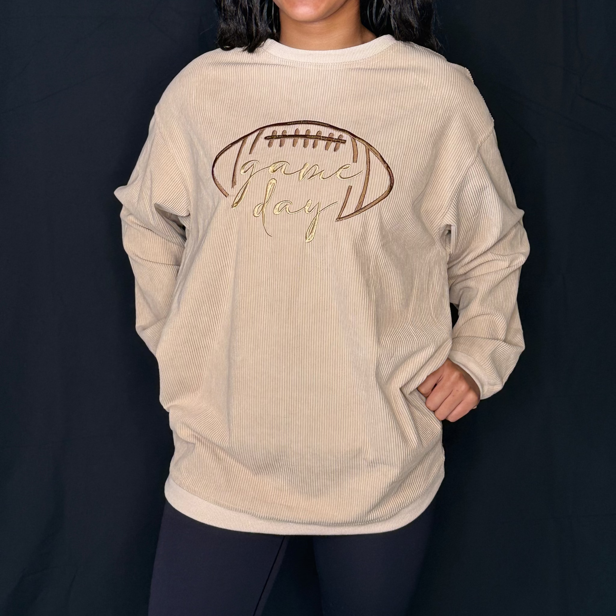 Game Day Ribbed Sweatshirt