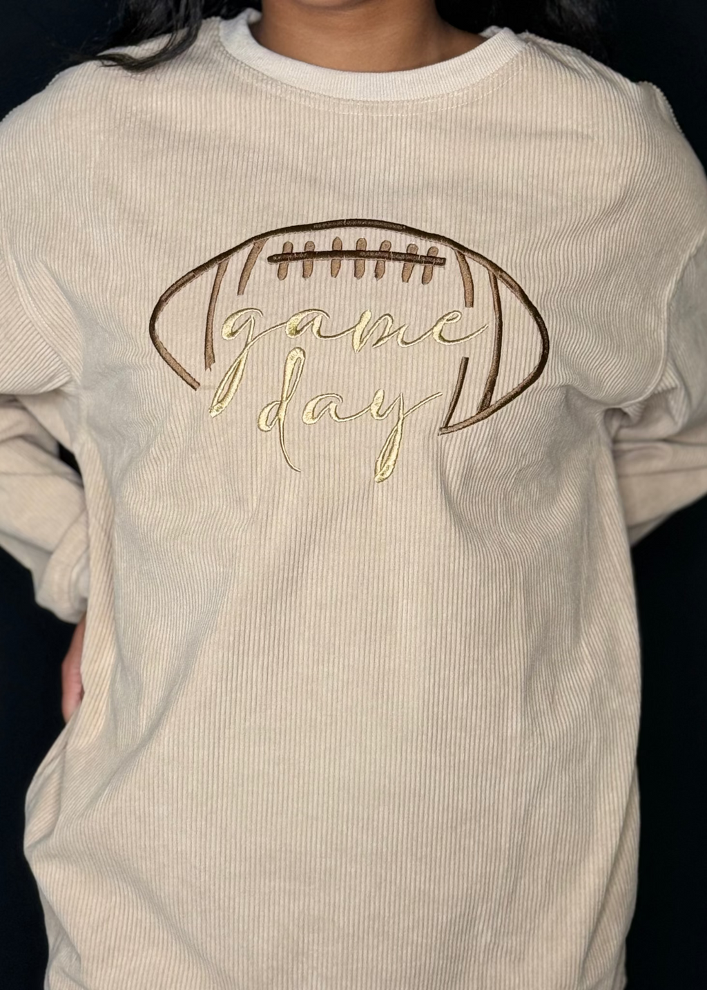 Game Day Ribbed Sweatshirt